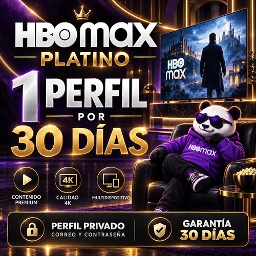 HBO MAX PLATINO — 1 PERFIL — 30 DÍAS
