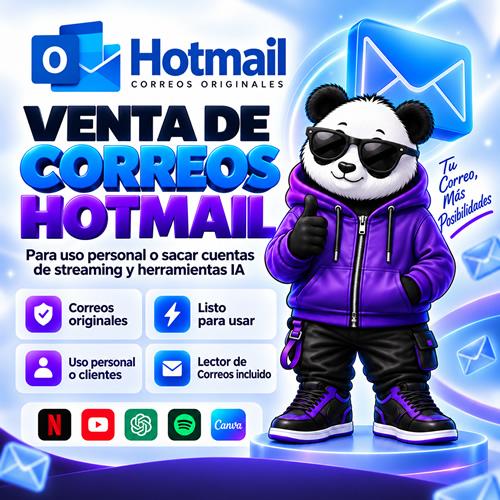 CORREOS HOTMAIL PARA SACAR CUENTAS DE STREAMING